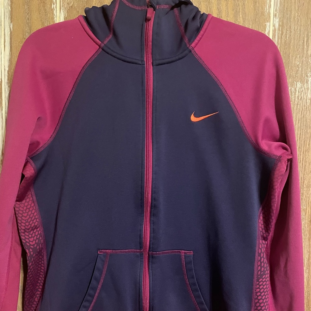 Nike zip front hoodie